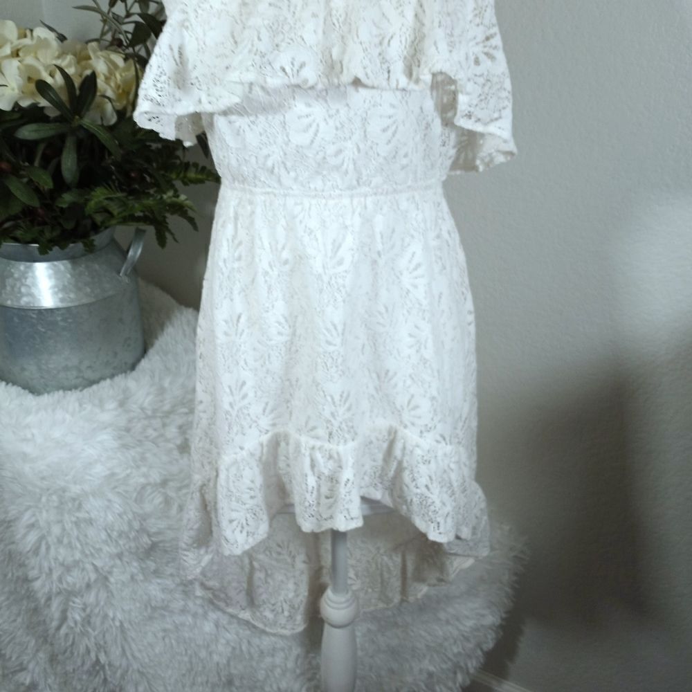 WINDSOR STRAPLESS WHITE LACE DRESS SZ.M EUC - Picture 4 of 6
